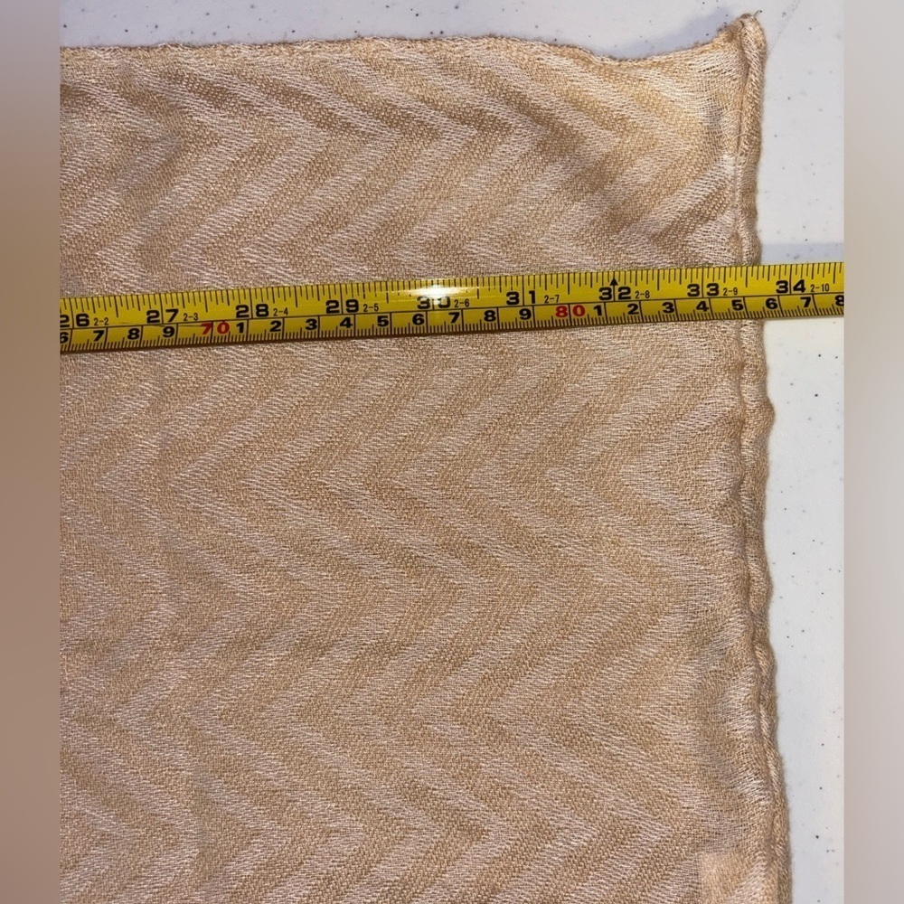 Elegant Gold Chevron Infinity Scarf - Picture 4 of 5